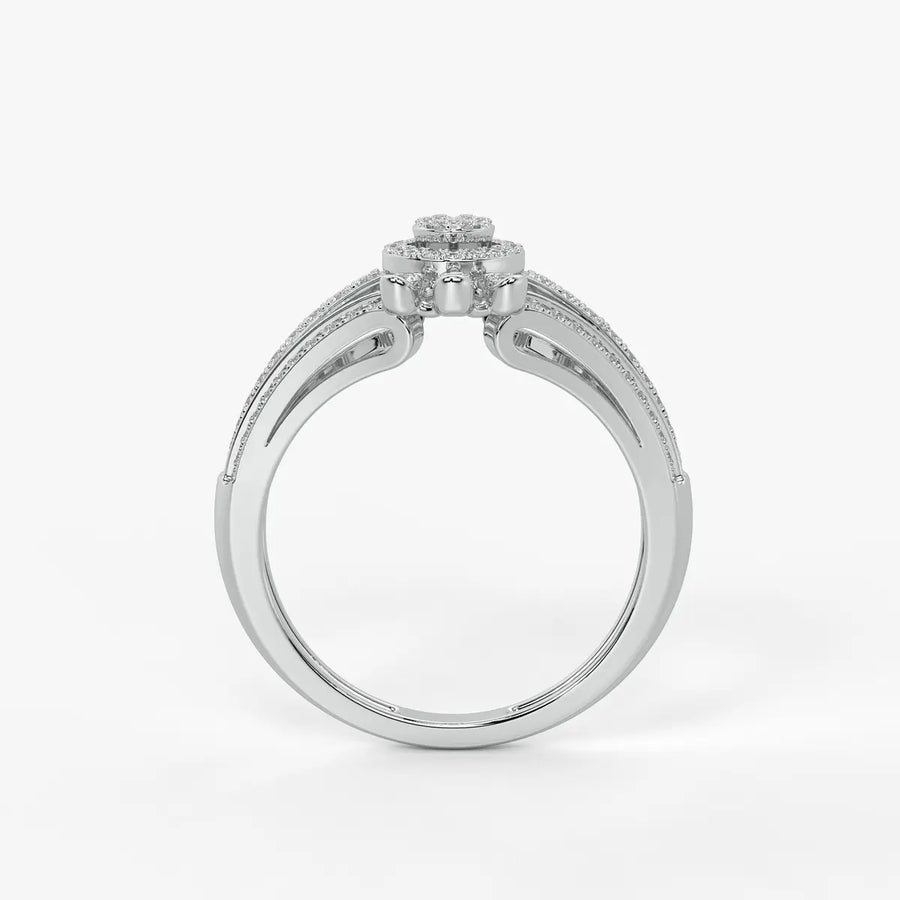 Zorynth Diamond Solar Crest Ring