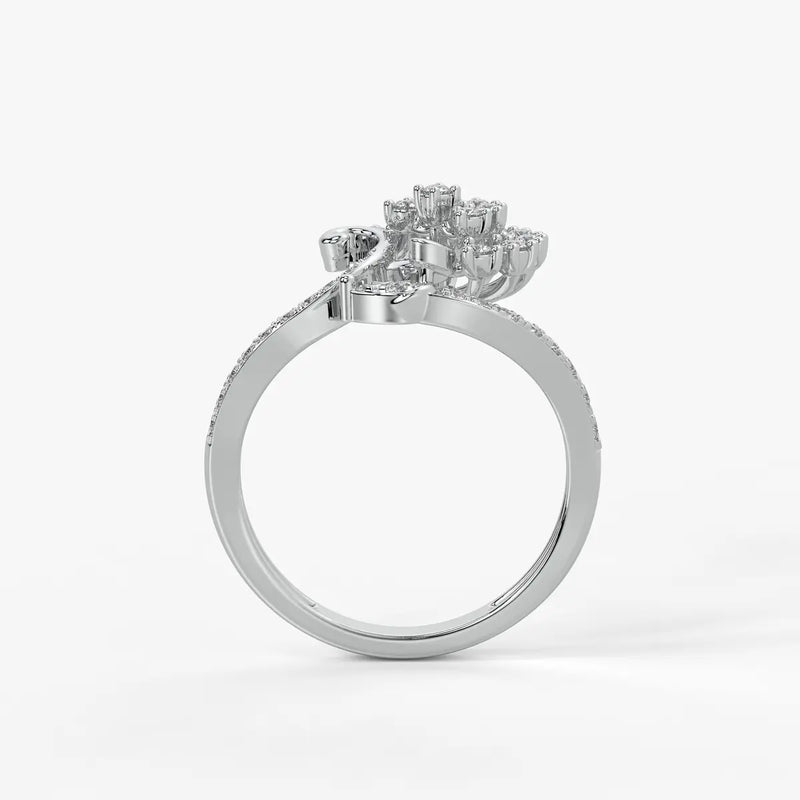 Ornaya Diamond Burstleaf Ring