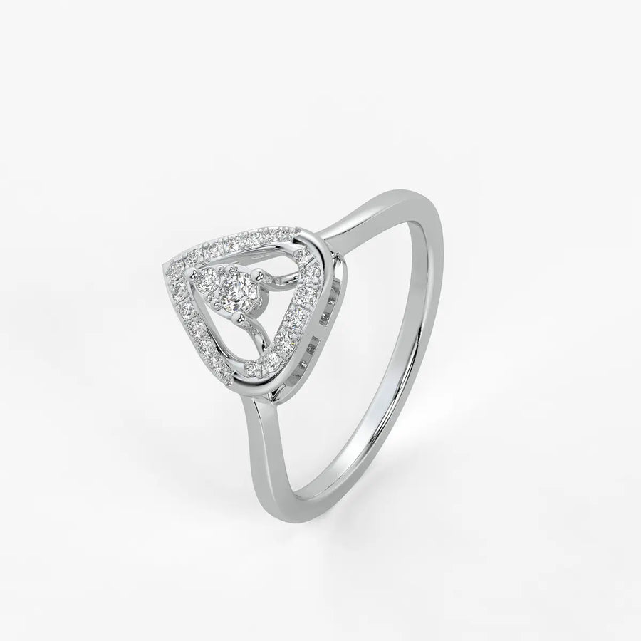 Triova Diamond Apex Halo Ring