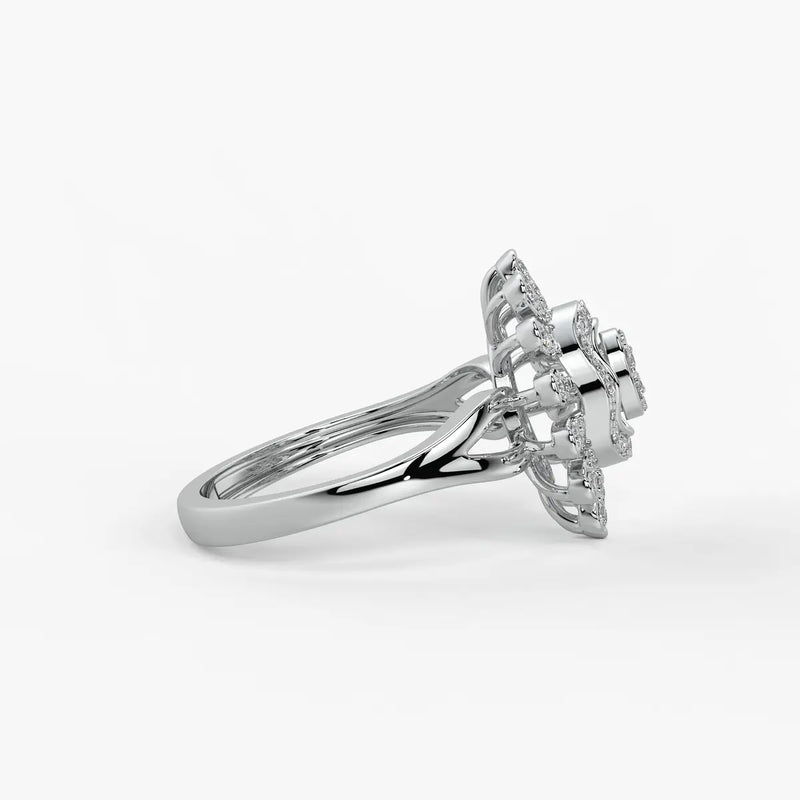Solviera Diamond Sunflare Ring