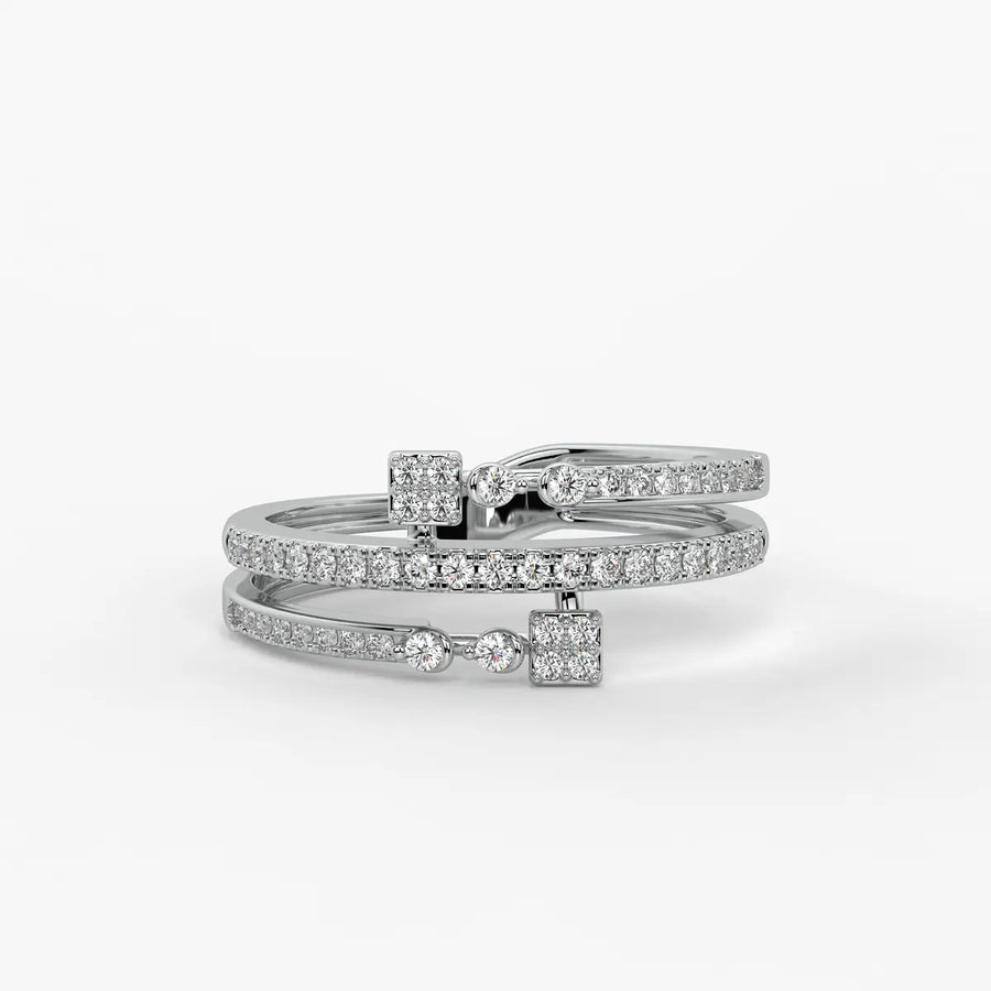 Kyvera Diamond Geo Wrap Ring