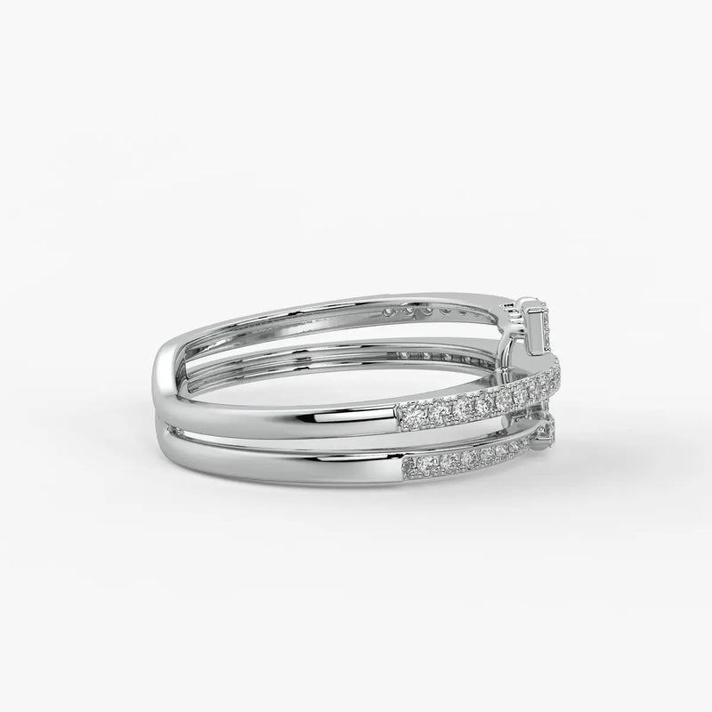 Kyvera Diamond Geo Wrap Ring