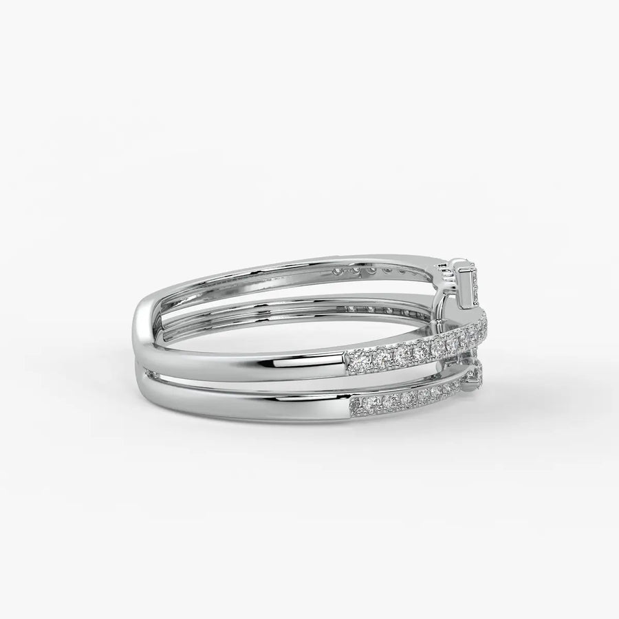 Kyvera Diamond Geo Wrap Ring