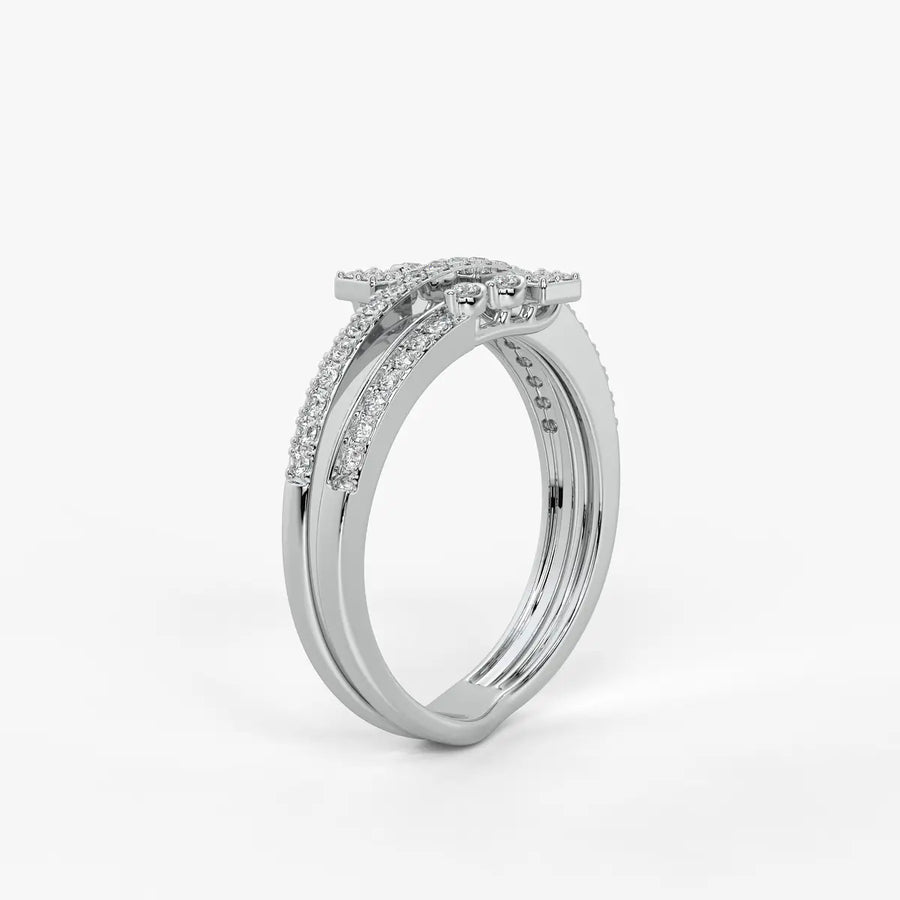 Kyvera Diamond Geo Wrap Ring