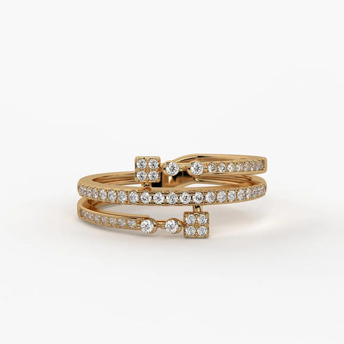 Kyvera Diamond Geo Wrap Ring