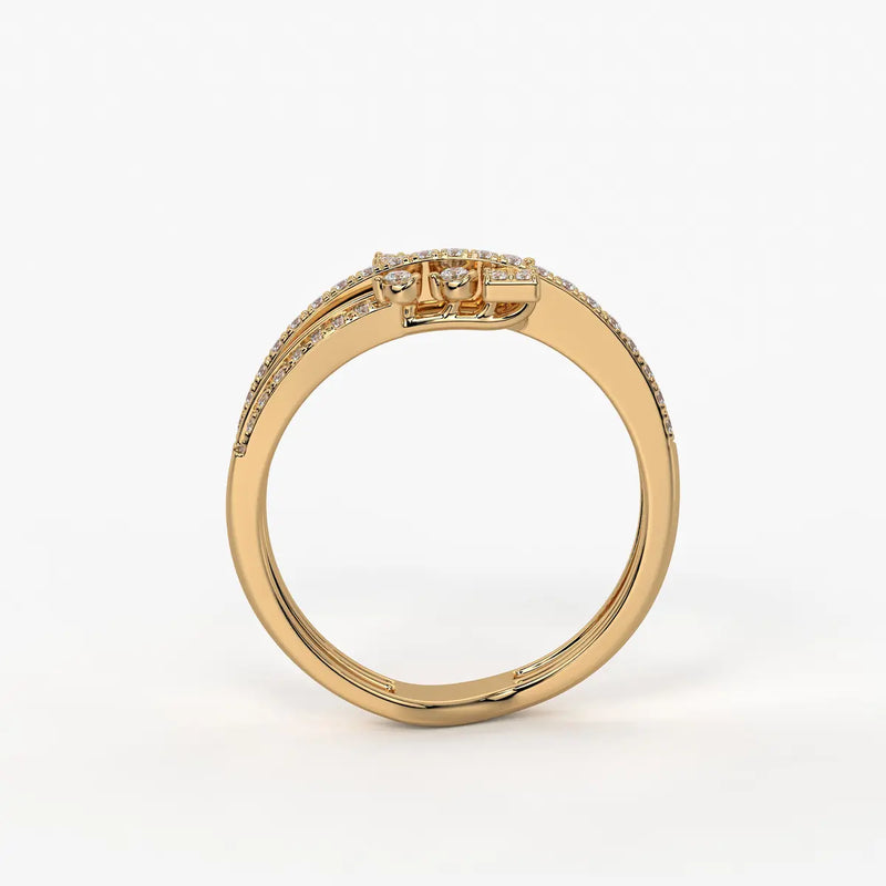 Kyvera Diamond Geo Wrap Ring