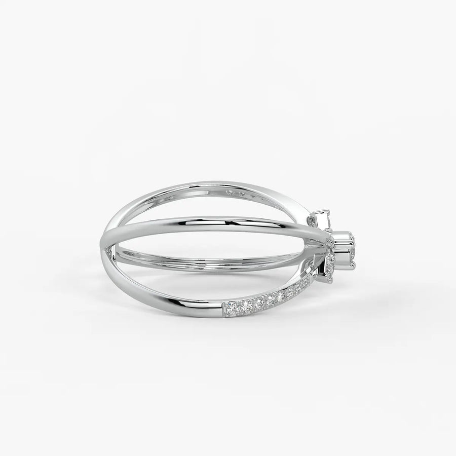 Xyron Diamond Crossline Ring