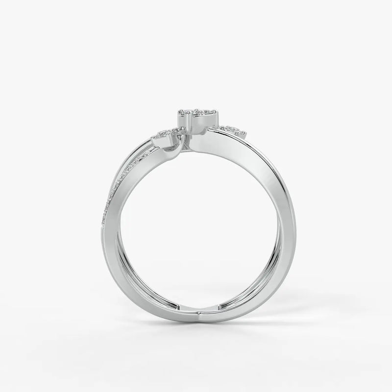 Xyron Diamond Crossline Ring