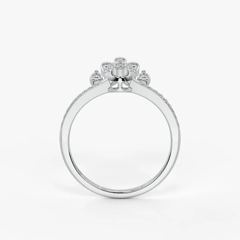 Cyrabelle Diamond Regal Crown Ring