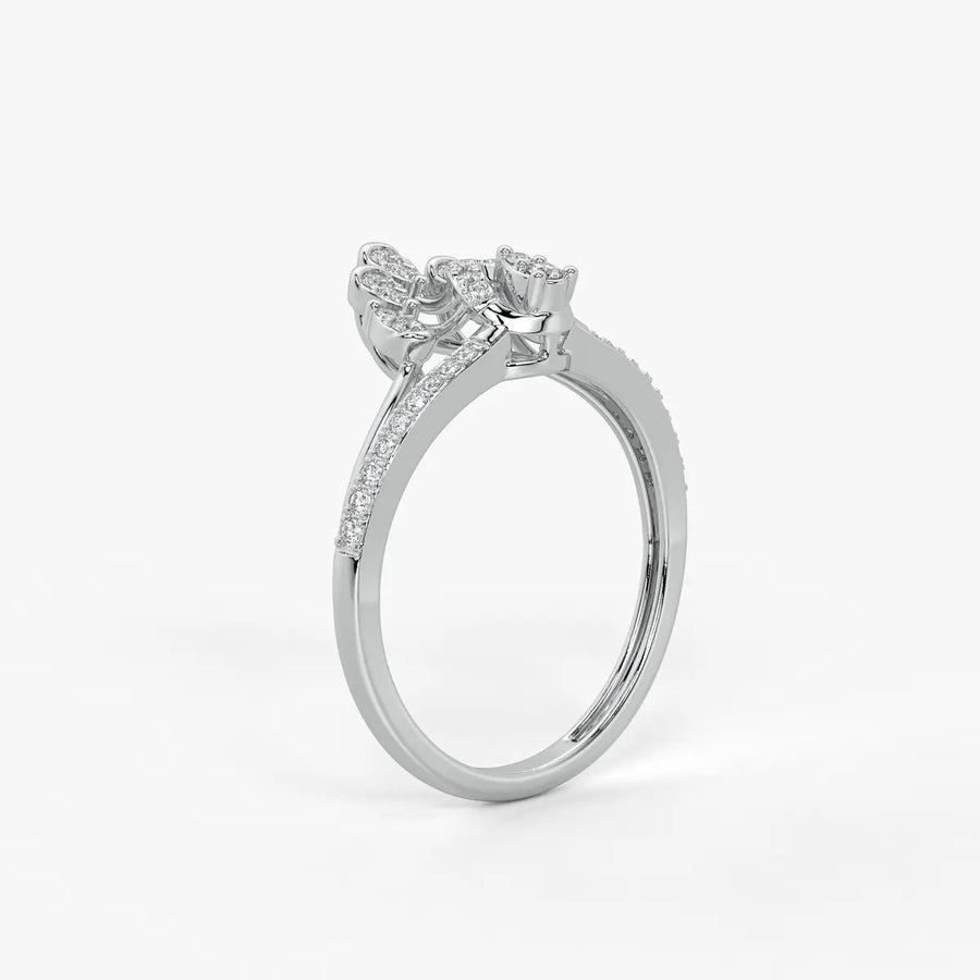Cyrabelle Diamond Regal Crown Ring