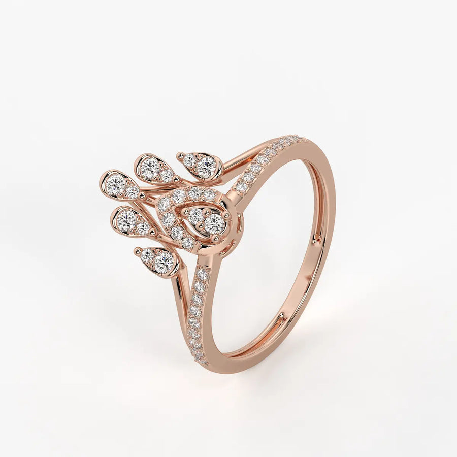 Cyrabelle Diamond Regal Crown Ring
