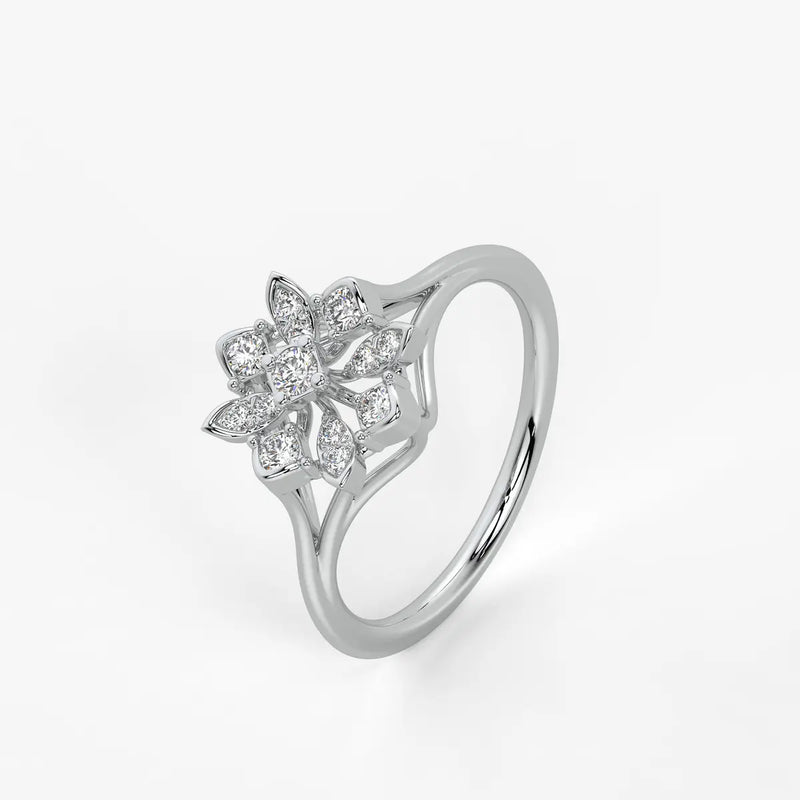 Asterion Diamond Starflower Ring