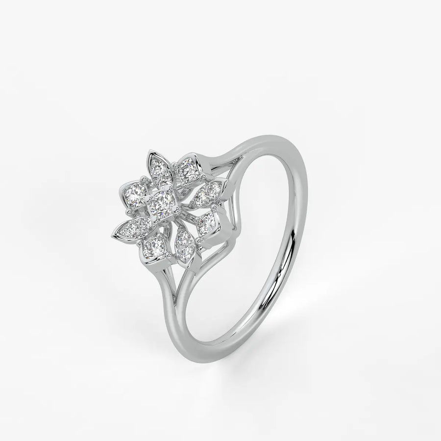 Asterion Diamond Starflower Ring