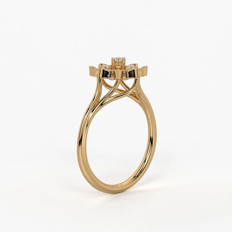 Asterion Diamond Starflower Ring