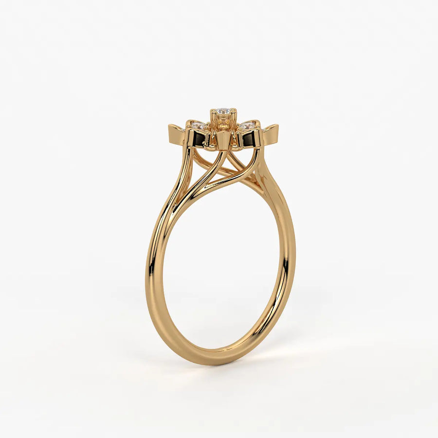 Asterion Diamond Starflower Ring