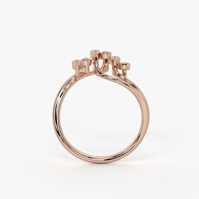 Dravik Diamond Linkwave Ring