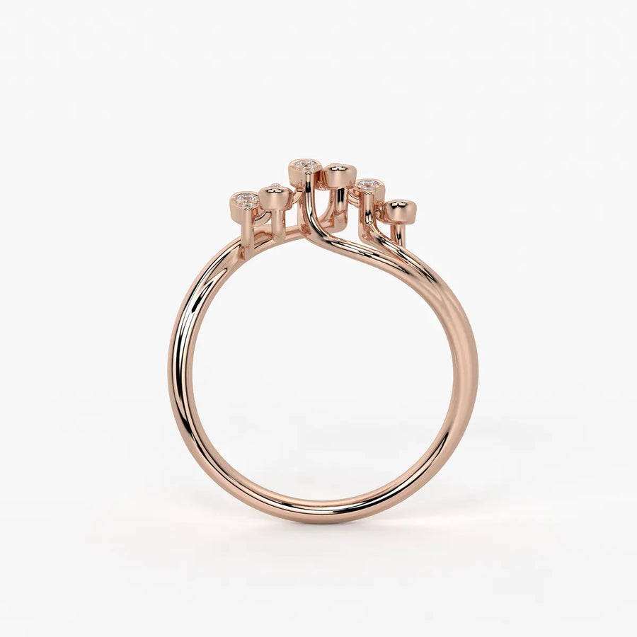 Dravik Diamond Linkwave Ring