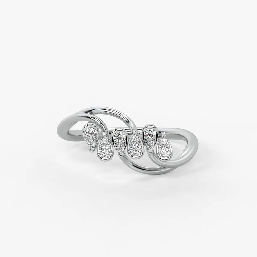 Dravik Diamond Linkwave Ring