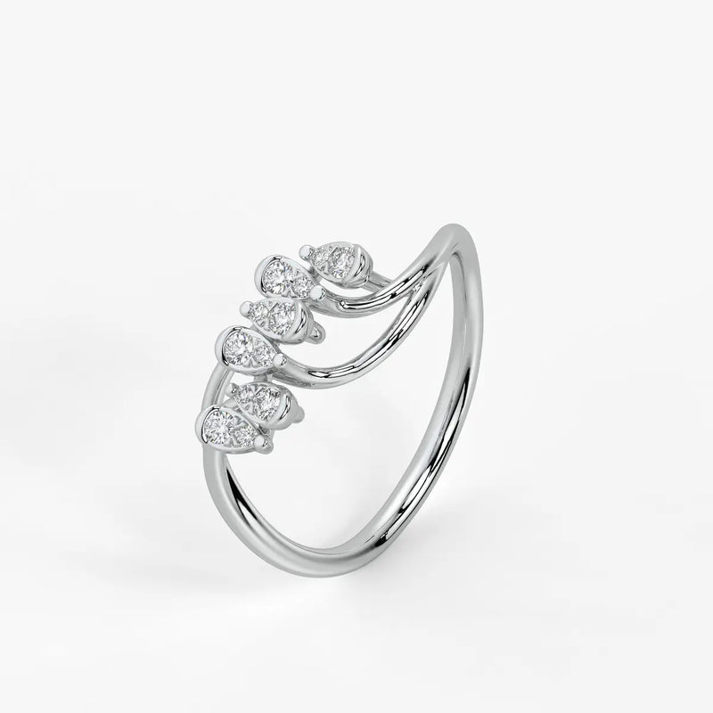 Dravik Diamond Linkwave Ring