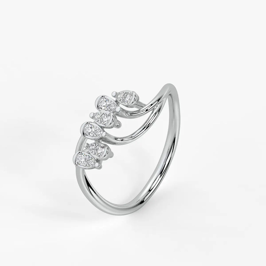 Dravik Diamond Linkwave Ring