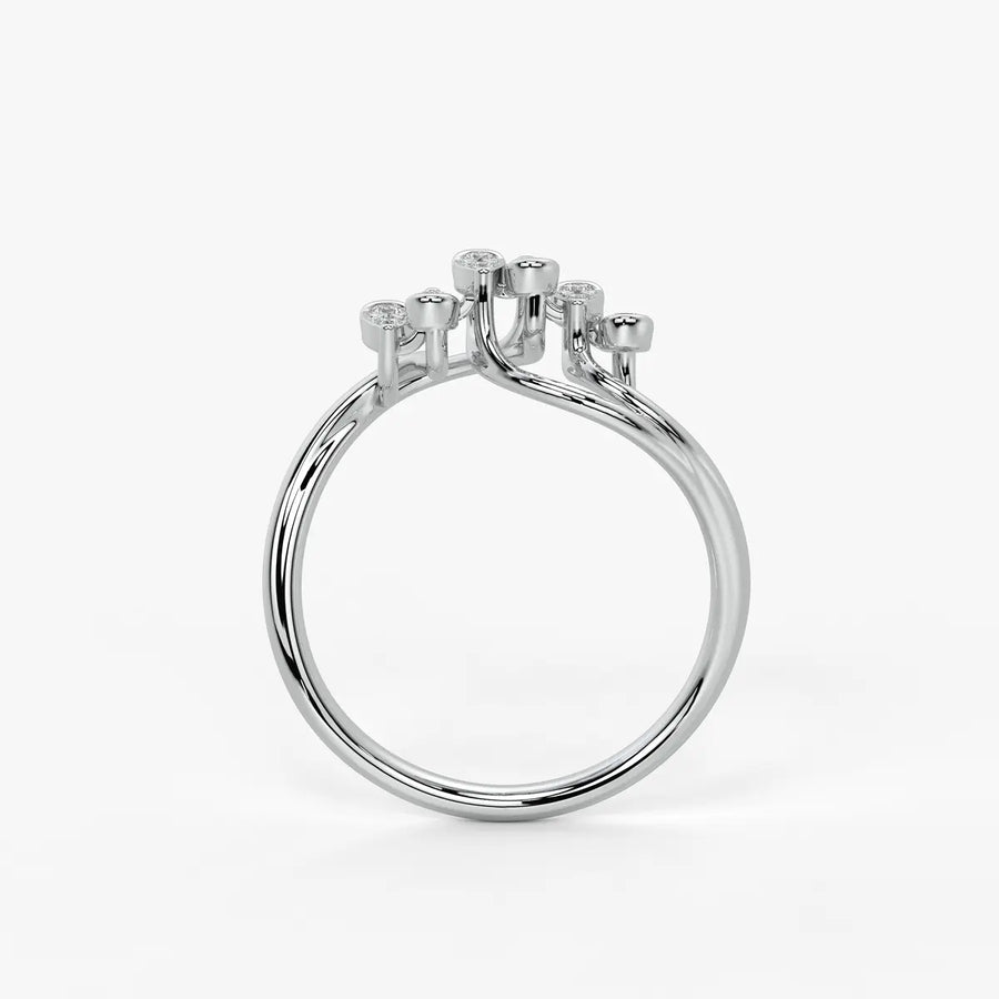 Dravik Diamond Linkwave Ring