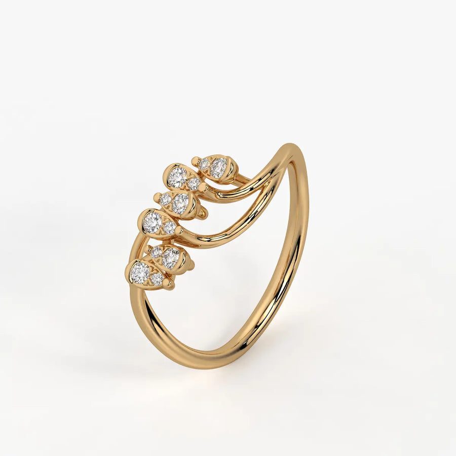 Dravik Diamond Linkwave Ring
