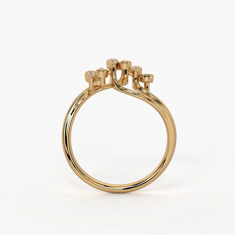 Dravik Diamond Linkwave Ring