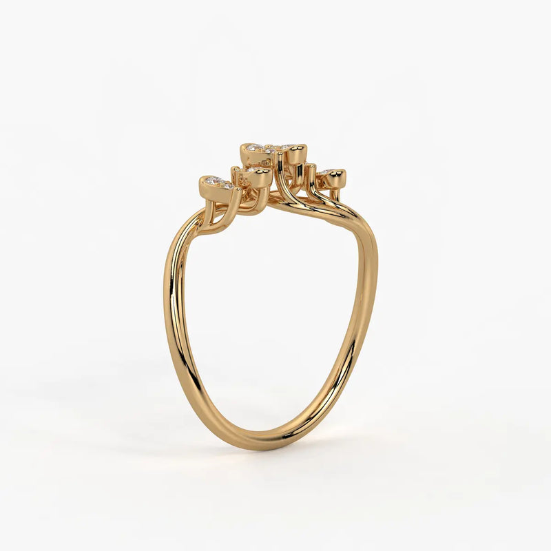 Dravik Diamond Linkwave Ring