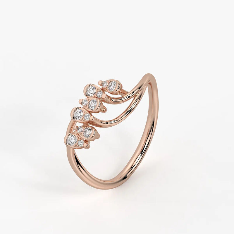 Dravik Diamond Linkwave Ring