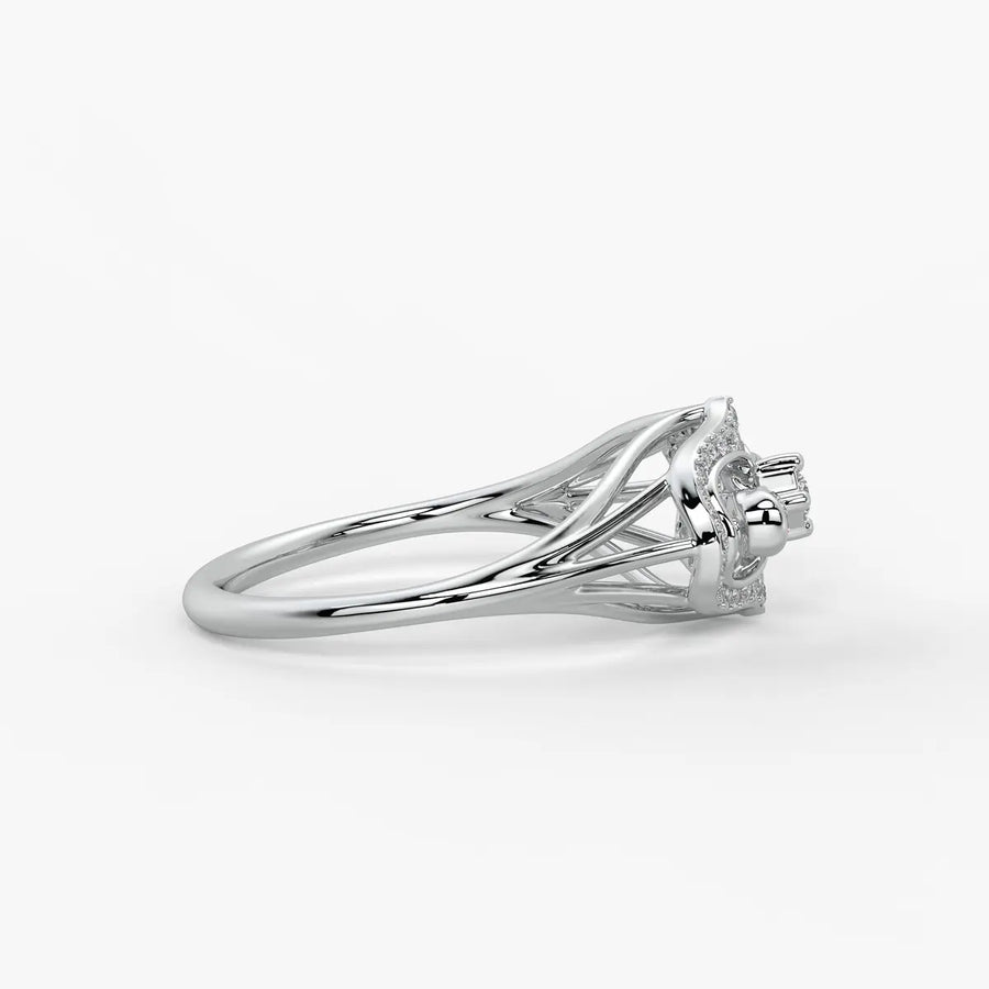 Akhzar Diamond Navette Ring