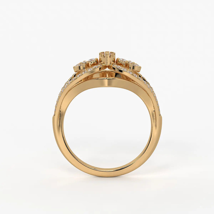 Vajra Crest Diamond Ring