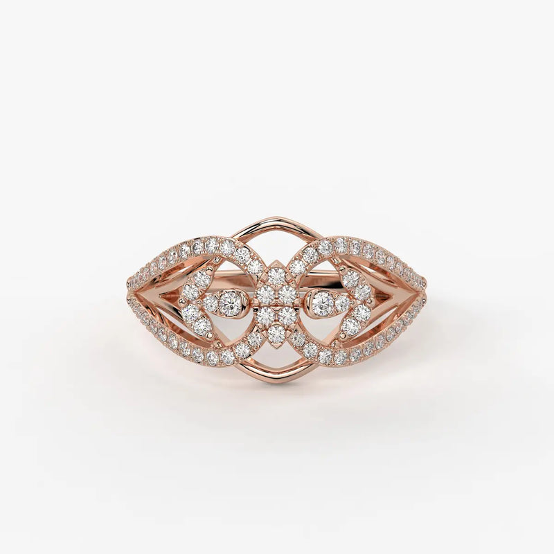 Vajra Crest Diamond Ring