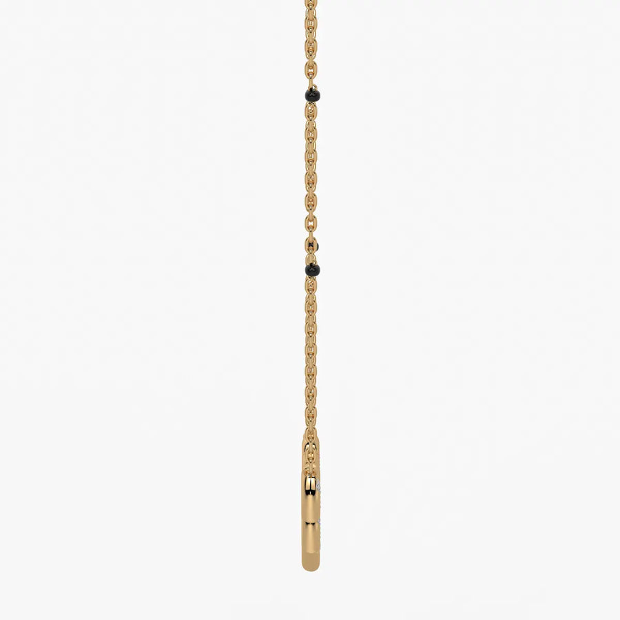 Layered Heart Charm Mangalsutra
