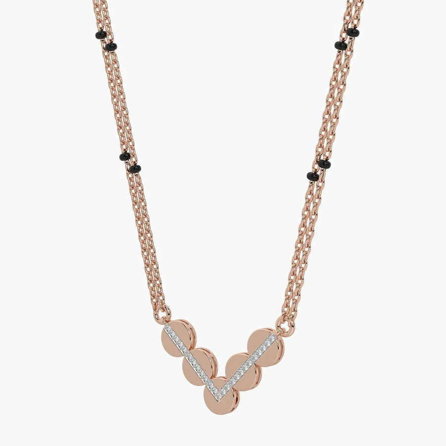 Chevron Disc Mangalsutra