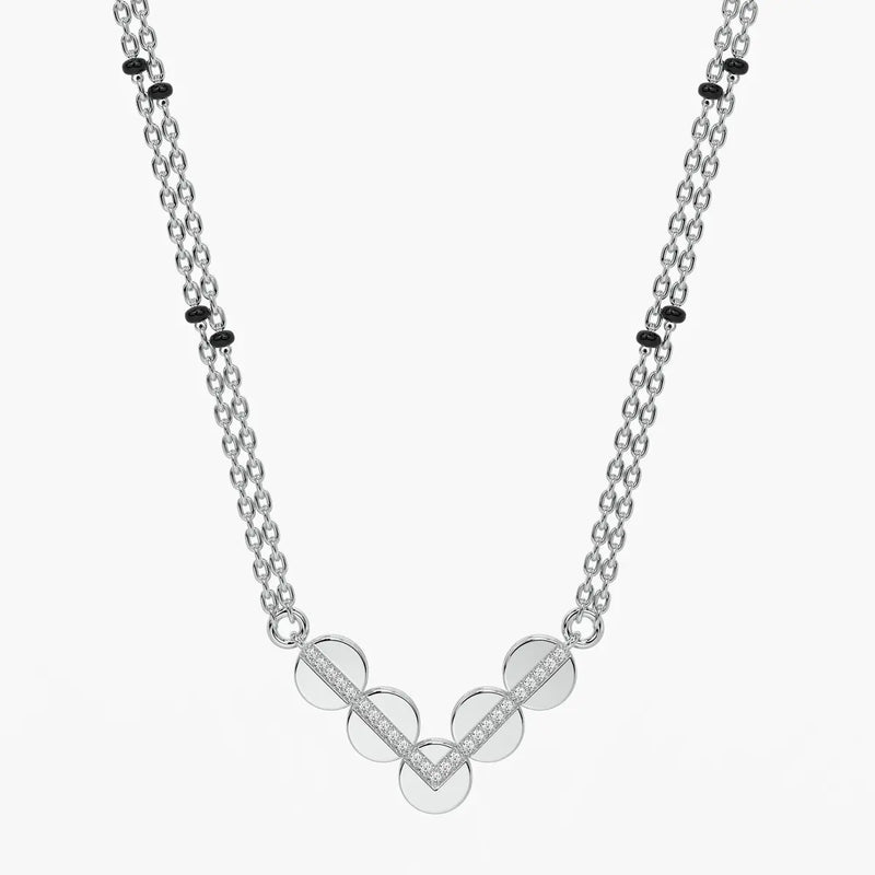 Chevron Disc Mangalsutra