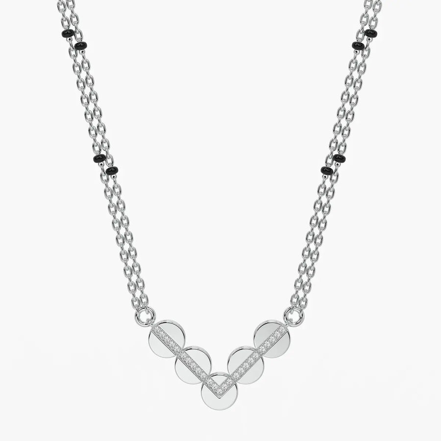 Chevron Disc Mangalsutra