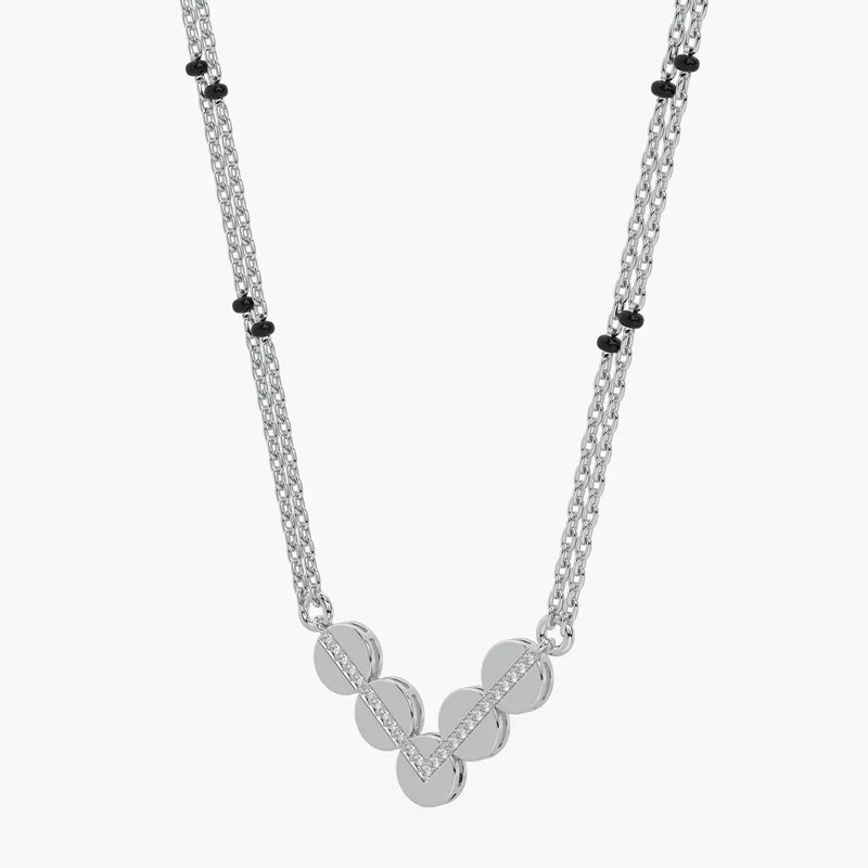 Chevron Disc Mangalsutra