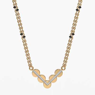 Chevron Disc Mangalsutra