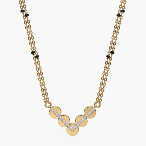 Chevron Disc Mangalsutra