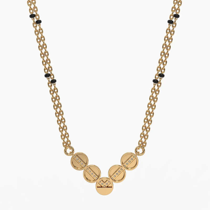 Chevron Disc Mangalsutra