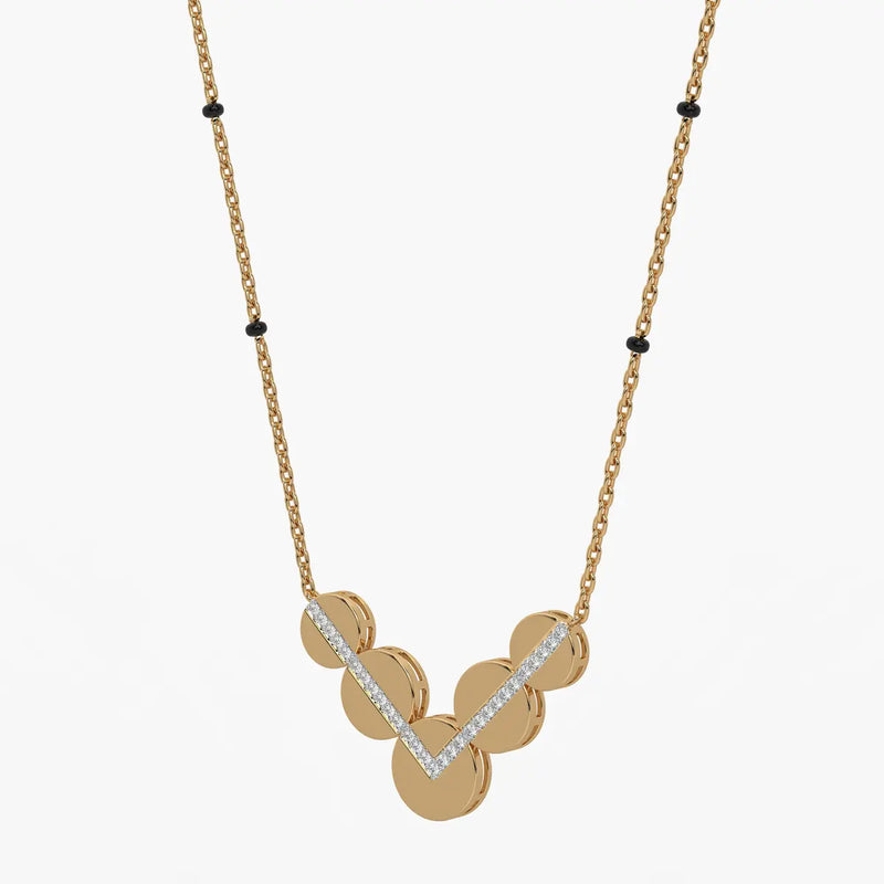 V Disc Mangalsutra