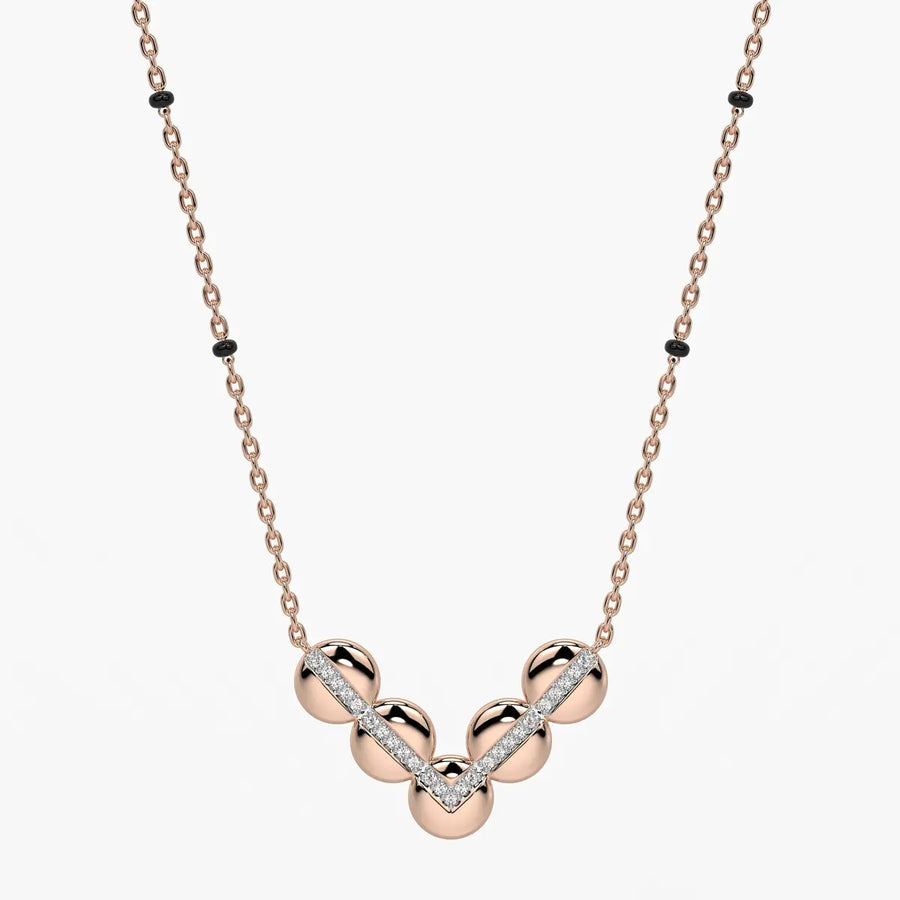 Chevron Disc Mangalsutra