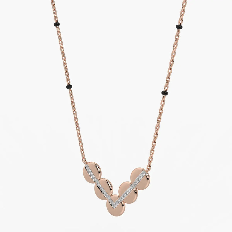 Chevron Disc Mangalsutra