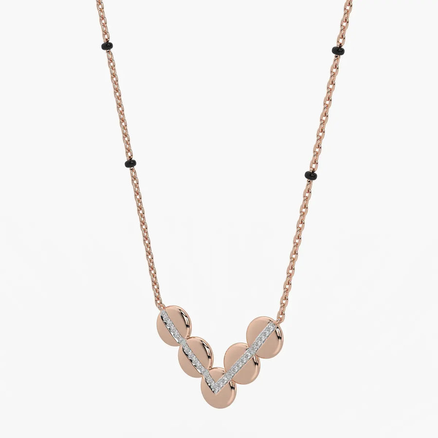Chevron Disc Mangalsutra