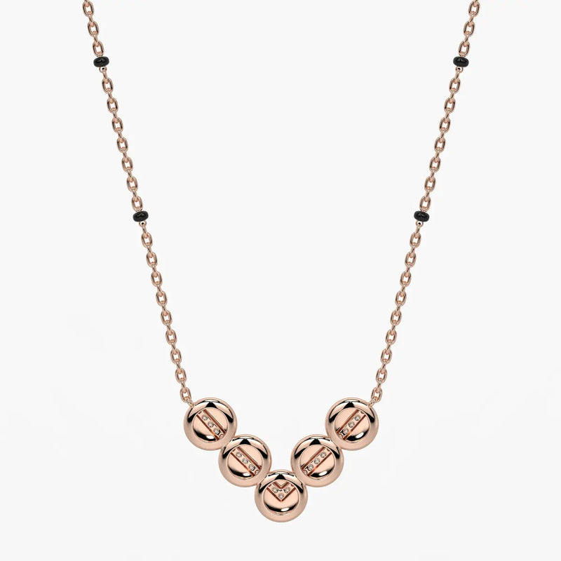 Chevron Disc Mangalsutra
