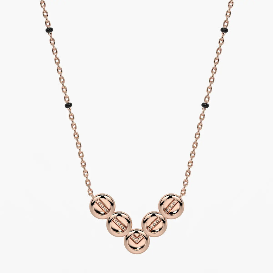 Chevron Disc Mangalsutra