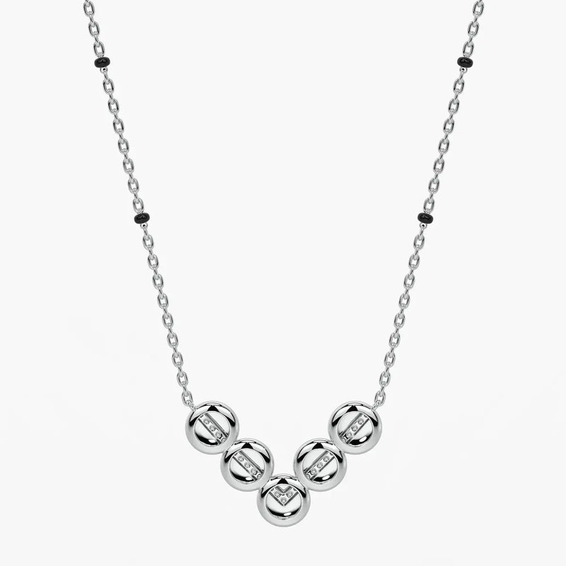 Chevron Disc Mangalsutra