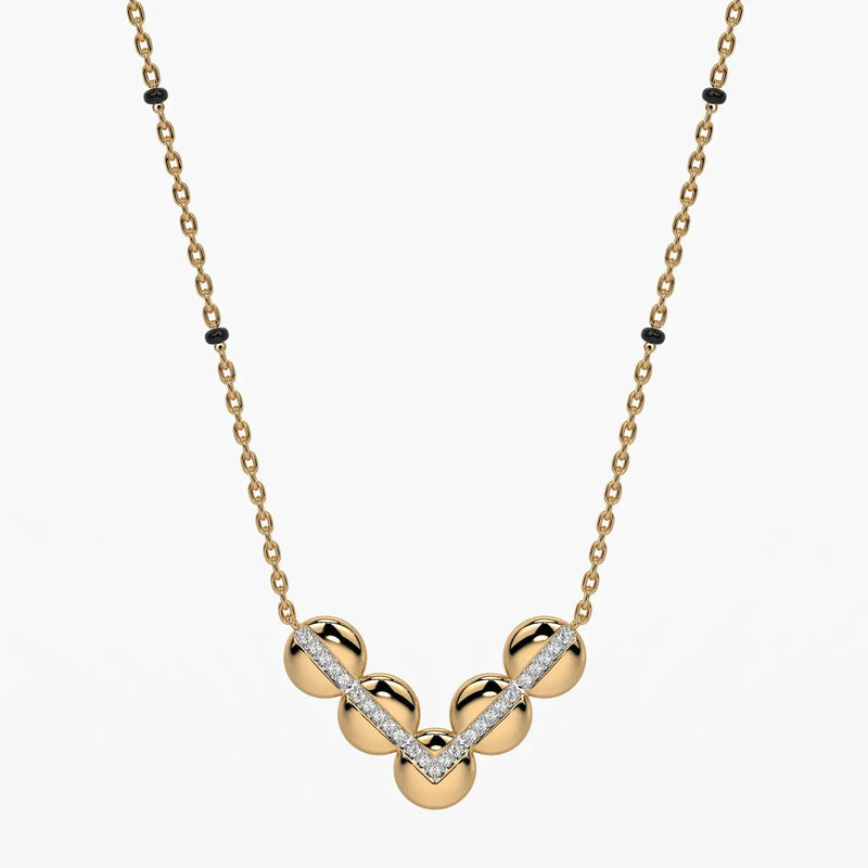 Chevron Disc Mangalsutra