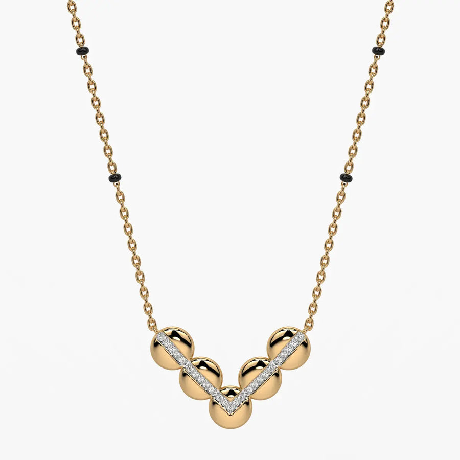 Chevron Disc Mangalsutra