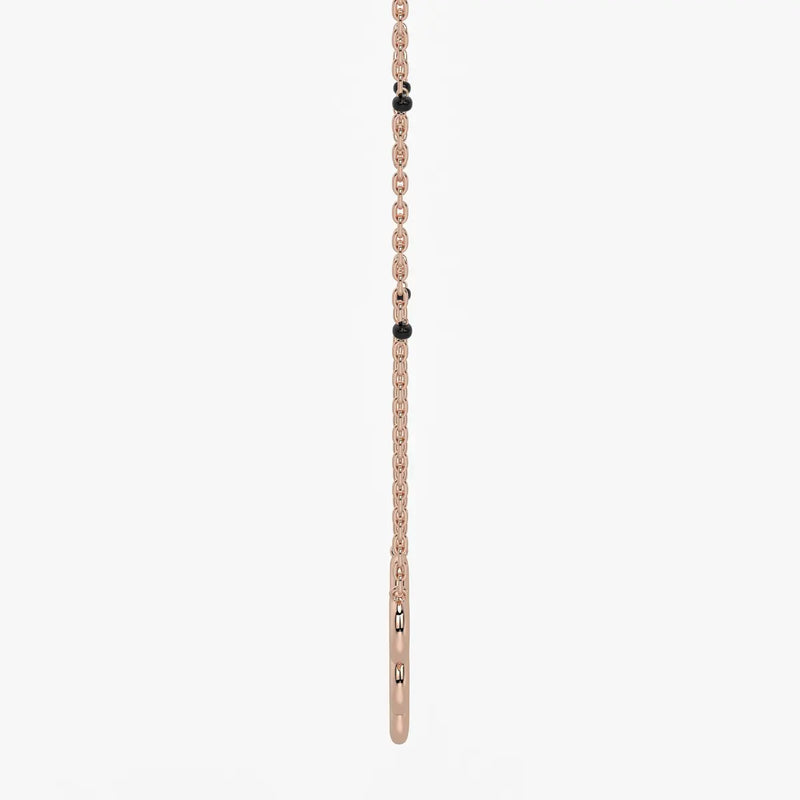 Five Disc Curve Mangalsutra